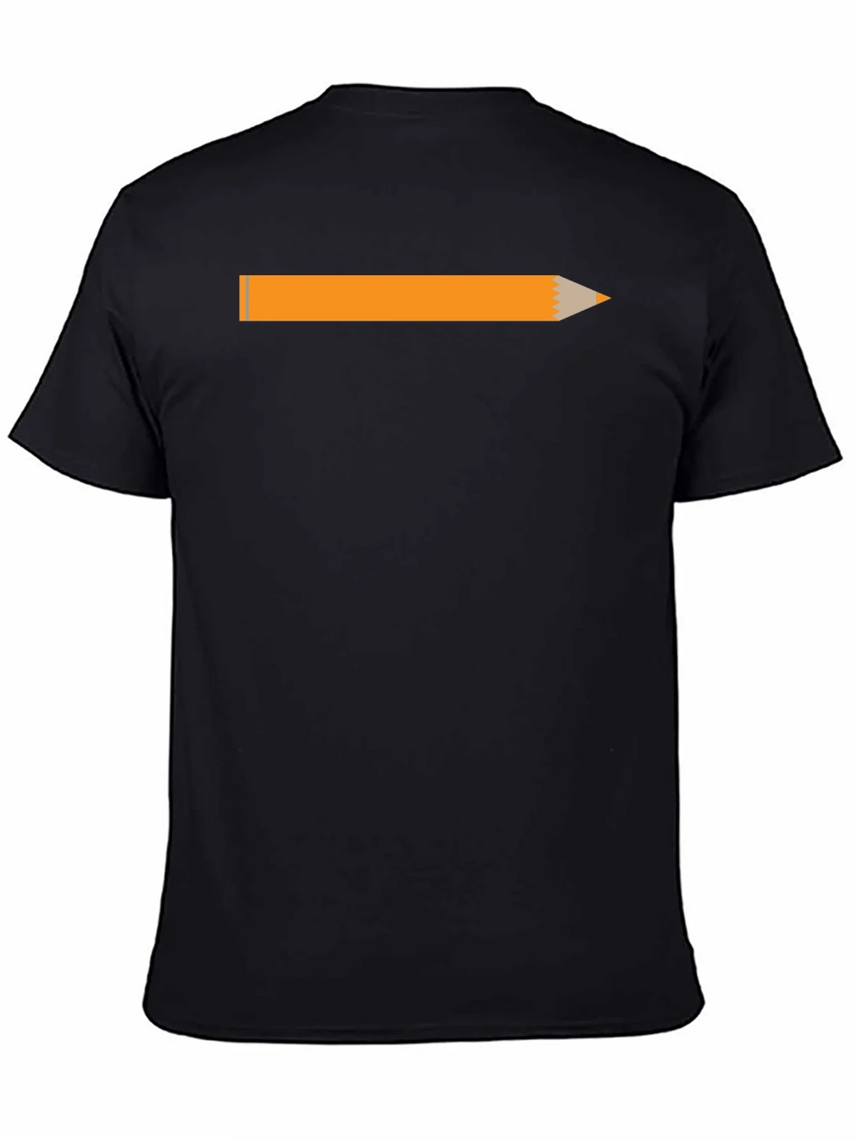 Pencil Graphic Black T-Shirt - Creative Style product image 7