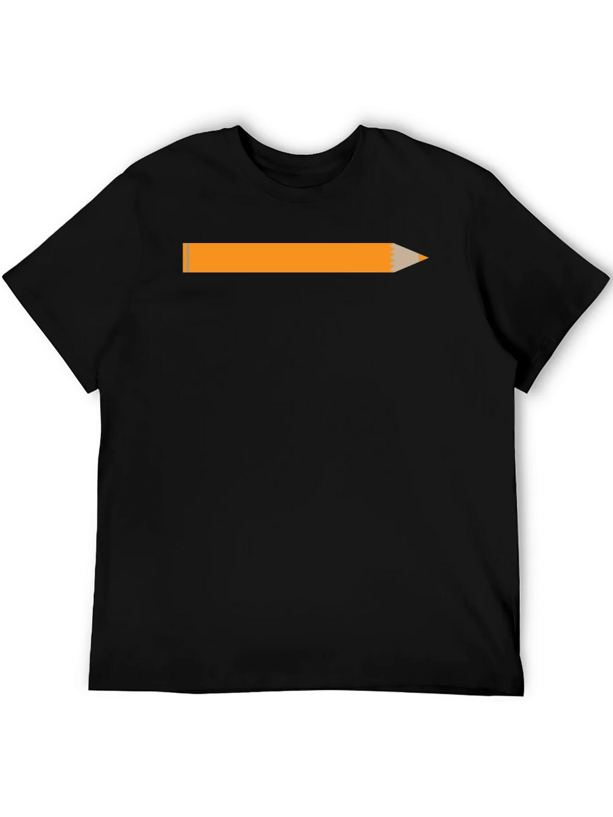 Pencil Graphic Black T-Shirt - Creative Style product image 8