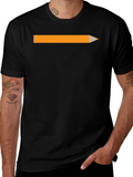 Pencil Graphic Black T-Shirt - Creative Style product image 1