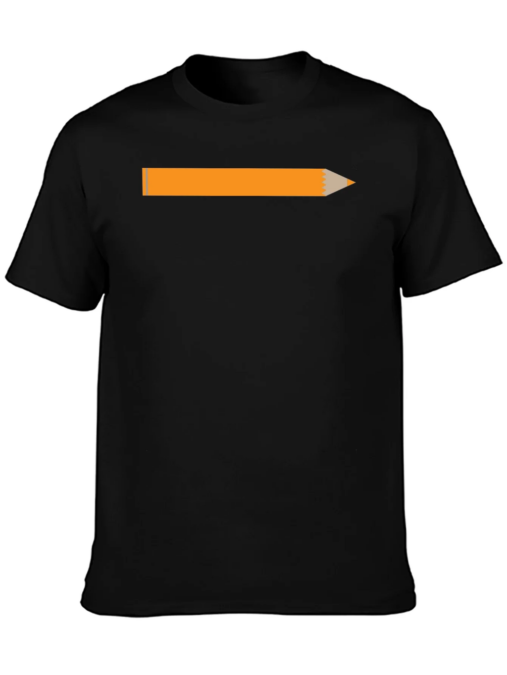Pencil Graphic Black T-Shirt - Creative Style product image 6
