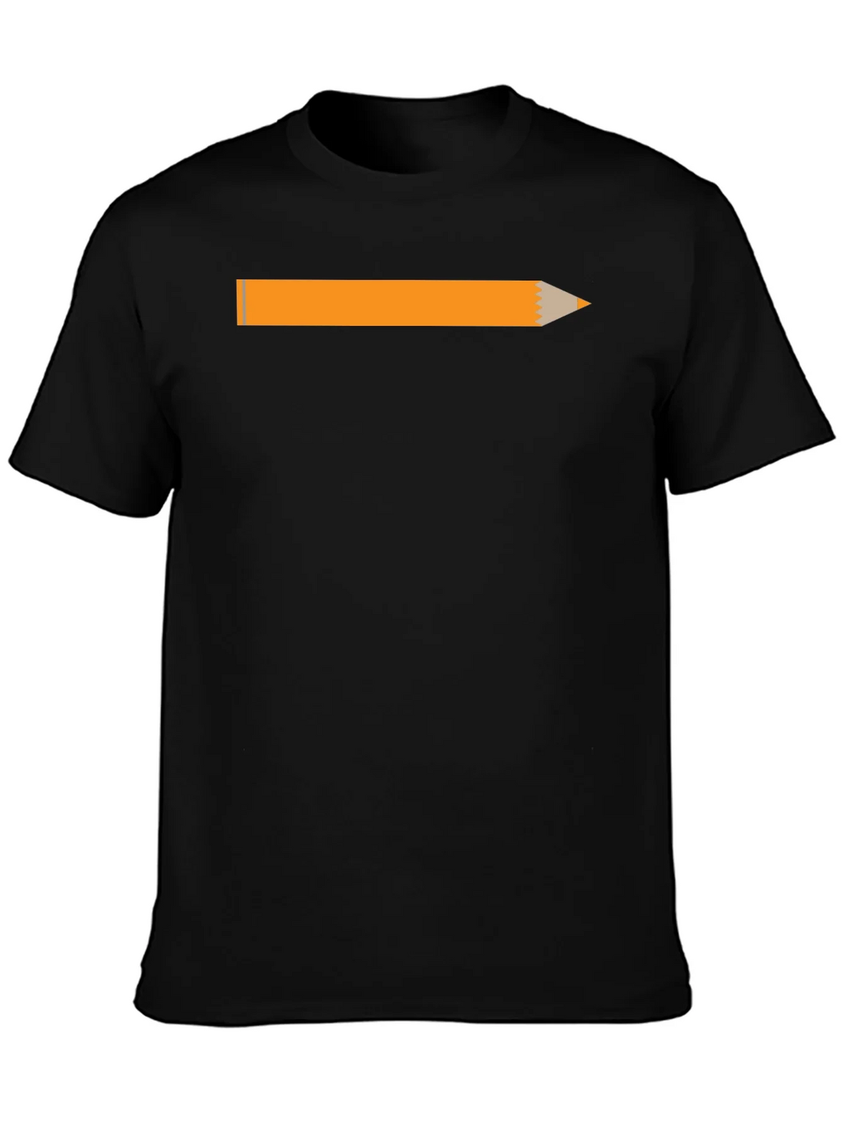 Pencil Graphic Black T-Shirt - Creative Style product image 6