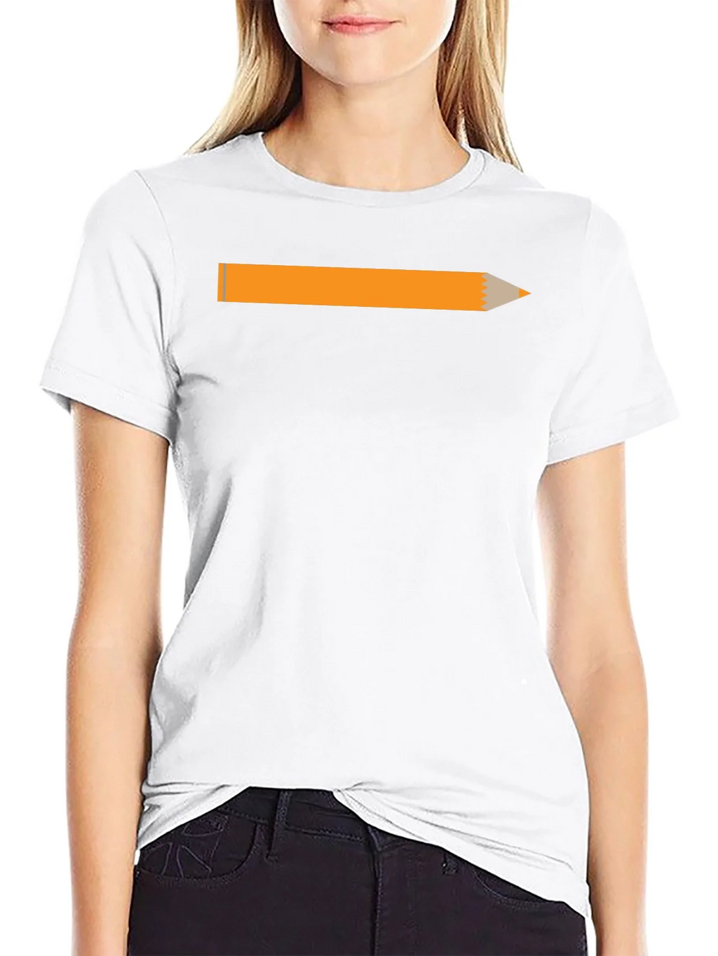Pencil Graphic Black T-Shirt - Creative Style product image 11