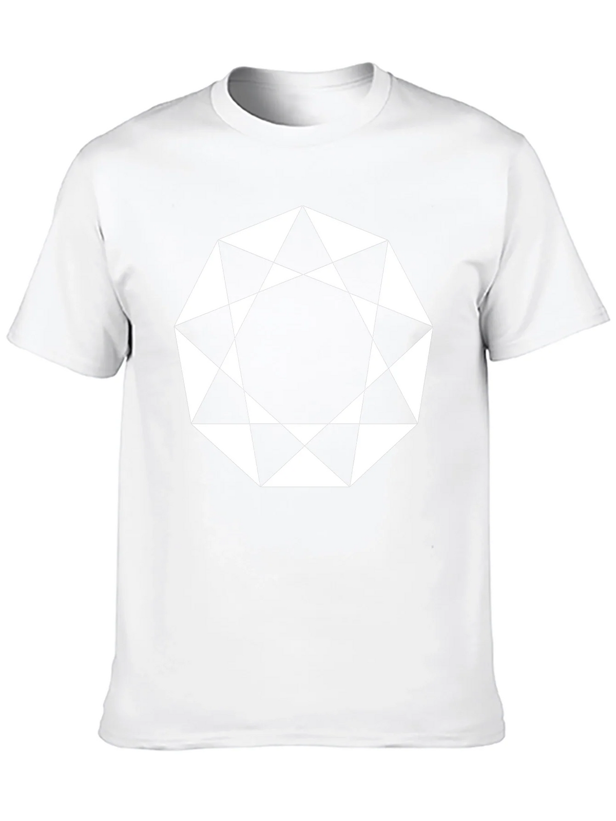 Geometric Octagon Graphic Tee - Modern Black Shirt product image 9