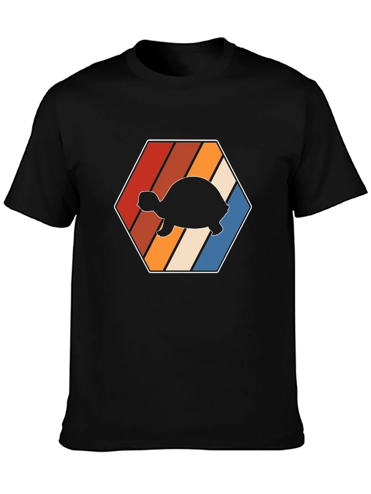 Retro Turtle Hexagon T-Shirt product image 5