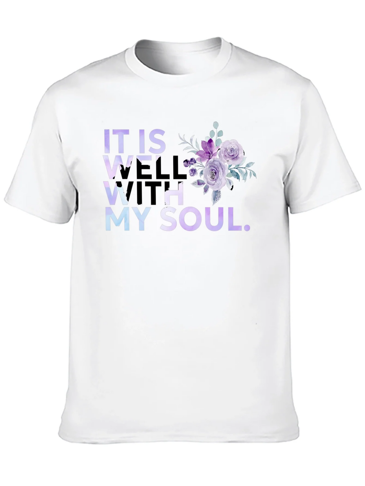 It Is Well With My Soul Floral T-Shirt product image 12