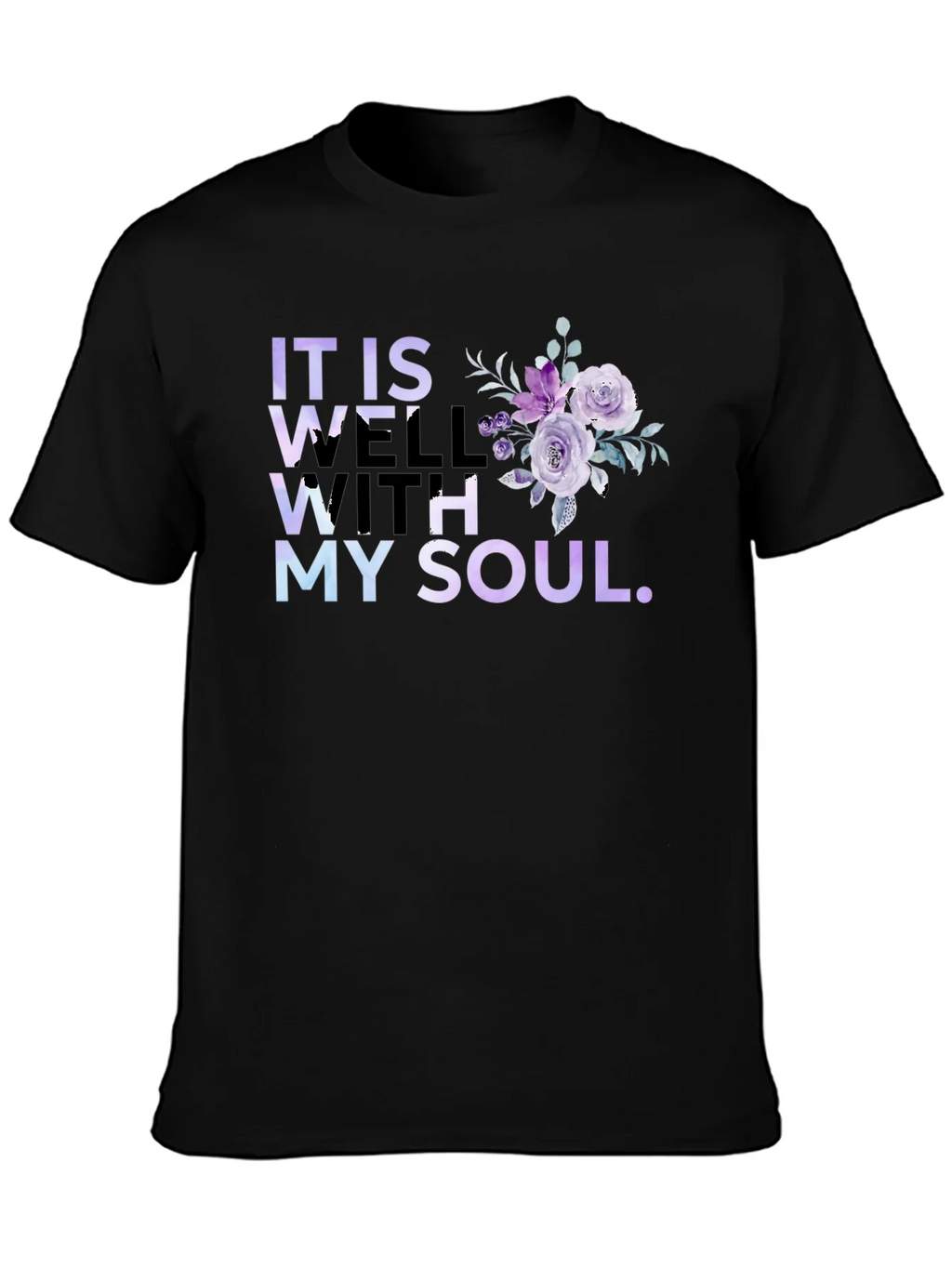 It Is Well With My Soul Floral T-Shirt product image 6