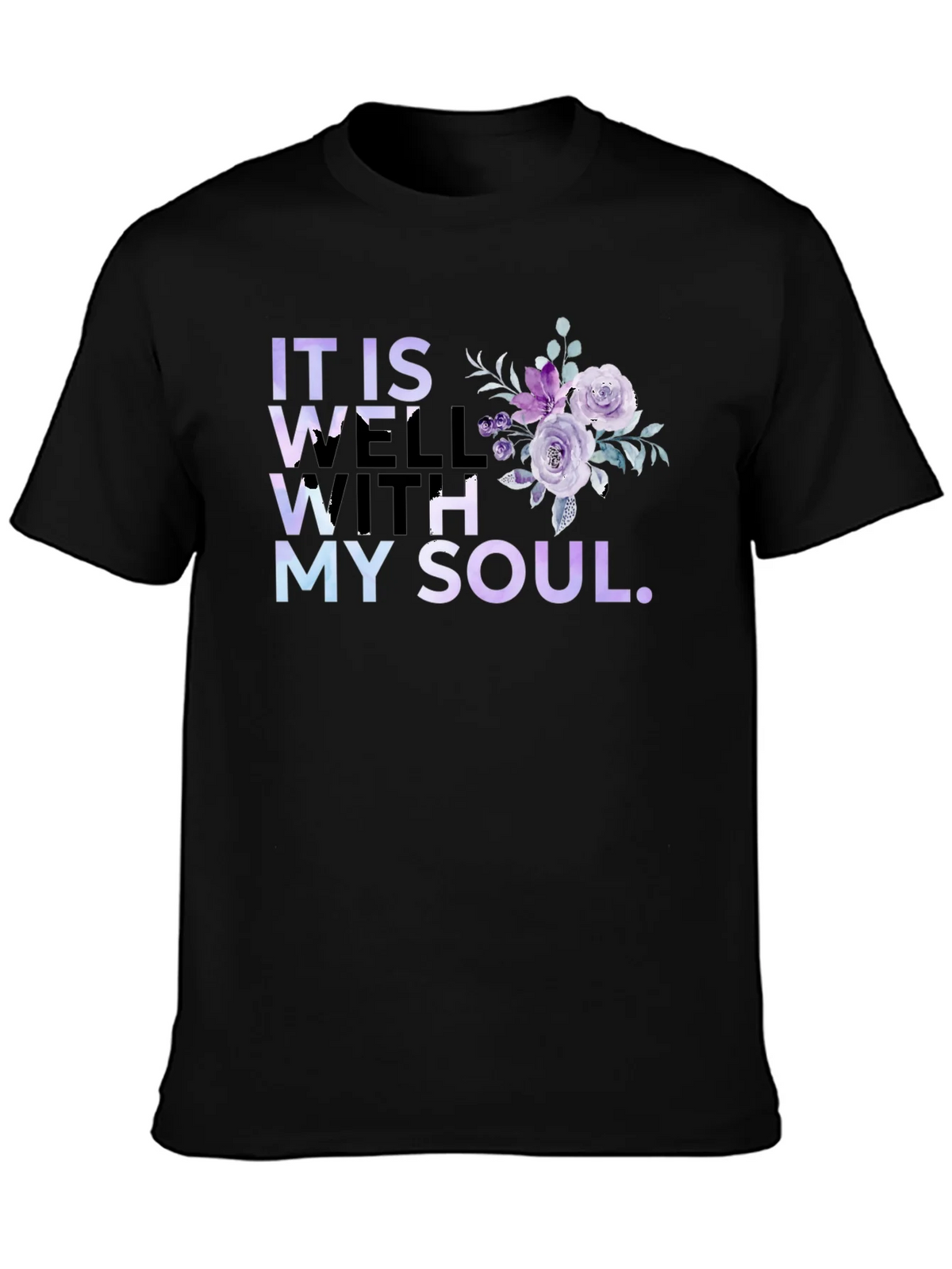 It Is Well With My Soul Floral T-Shirt product image 6