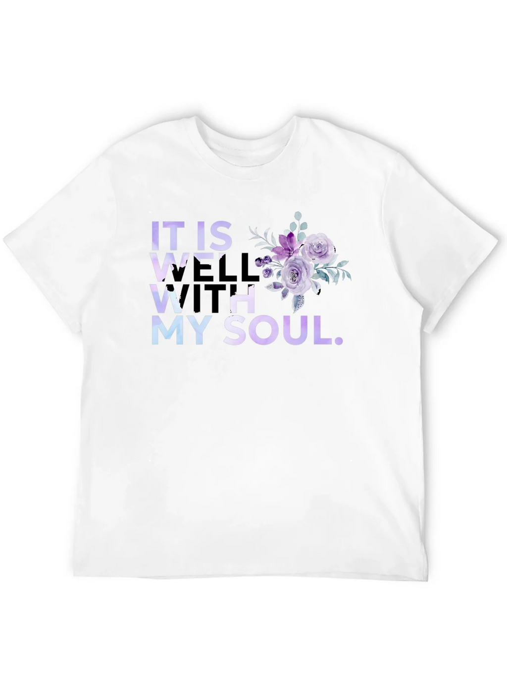 It Is Well With My Soul Floral T-Shirt product image 3