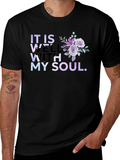 It Is Well With My Soul Floral T-Shirt product image 1