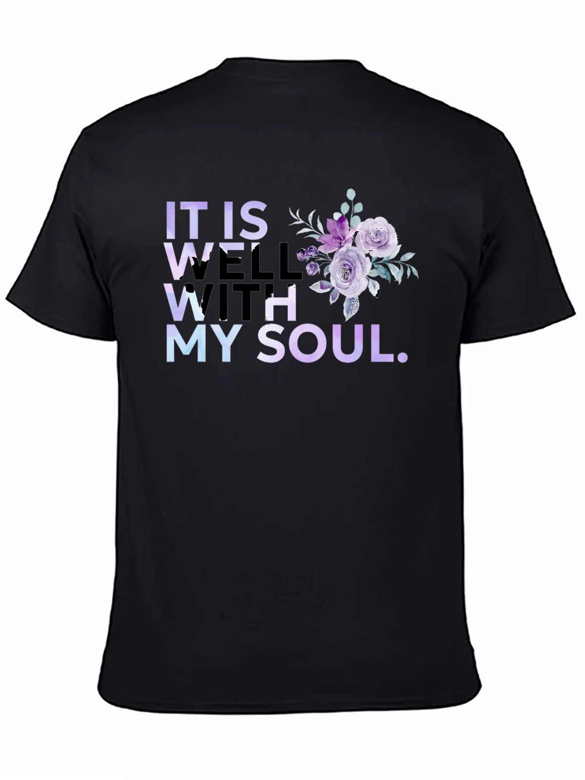 It Is Well With My Soul Floral T-Shirt product image 7