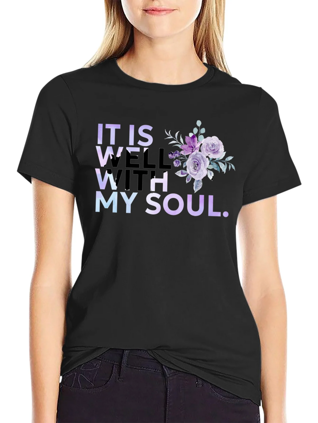 It Is Well With My Soul Floral T-Shirt product image 5