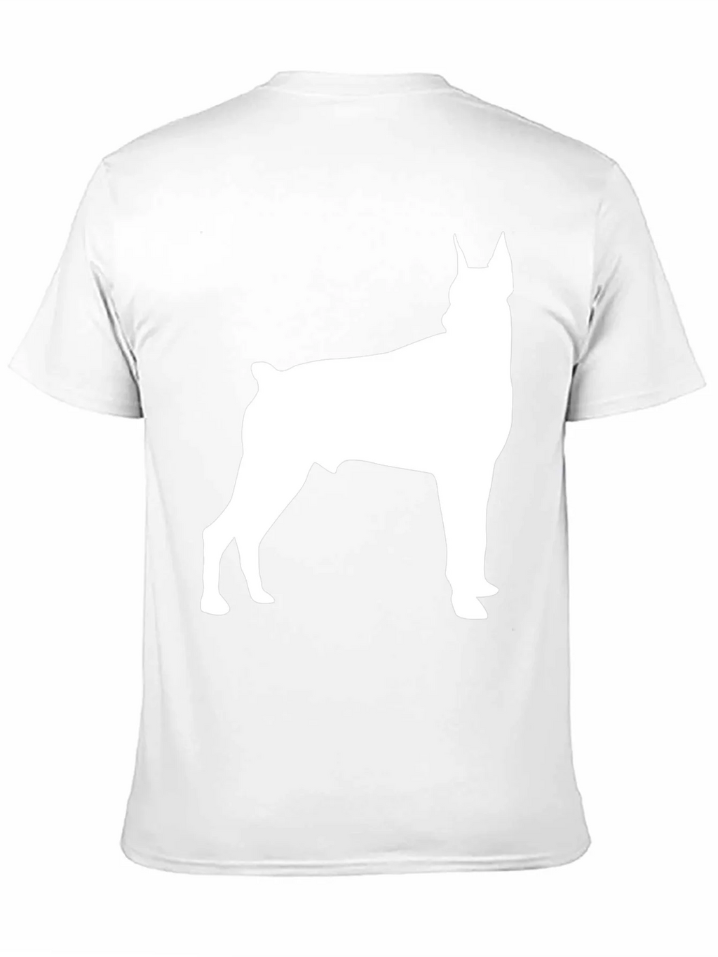 Doberman Silhouette Graphic Tee - Black Cotton Blend product image 2