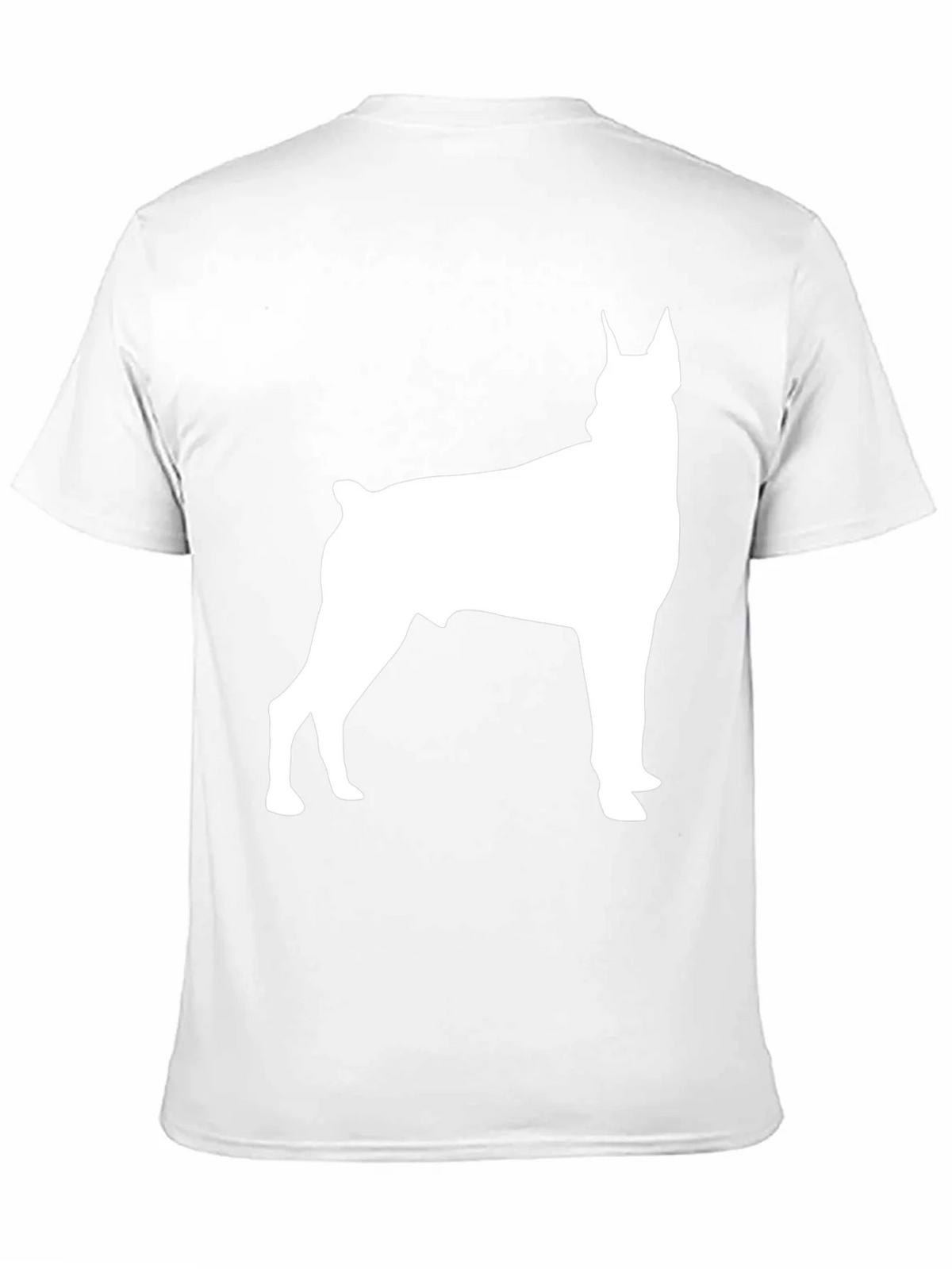 Doberman Silhouette Graphic Tee - Black Cotton Blend product image 2