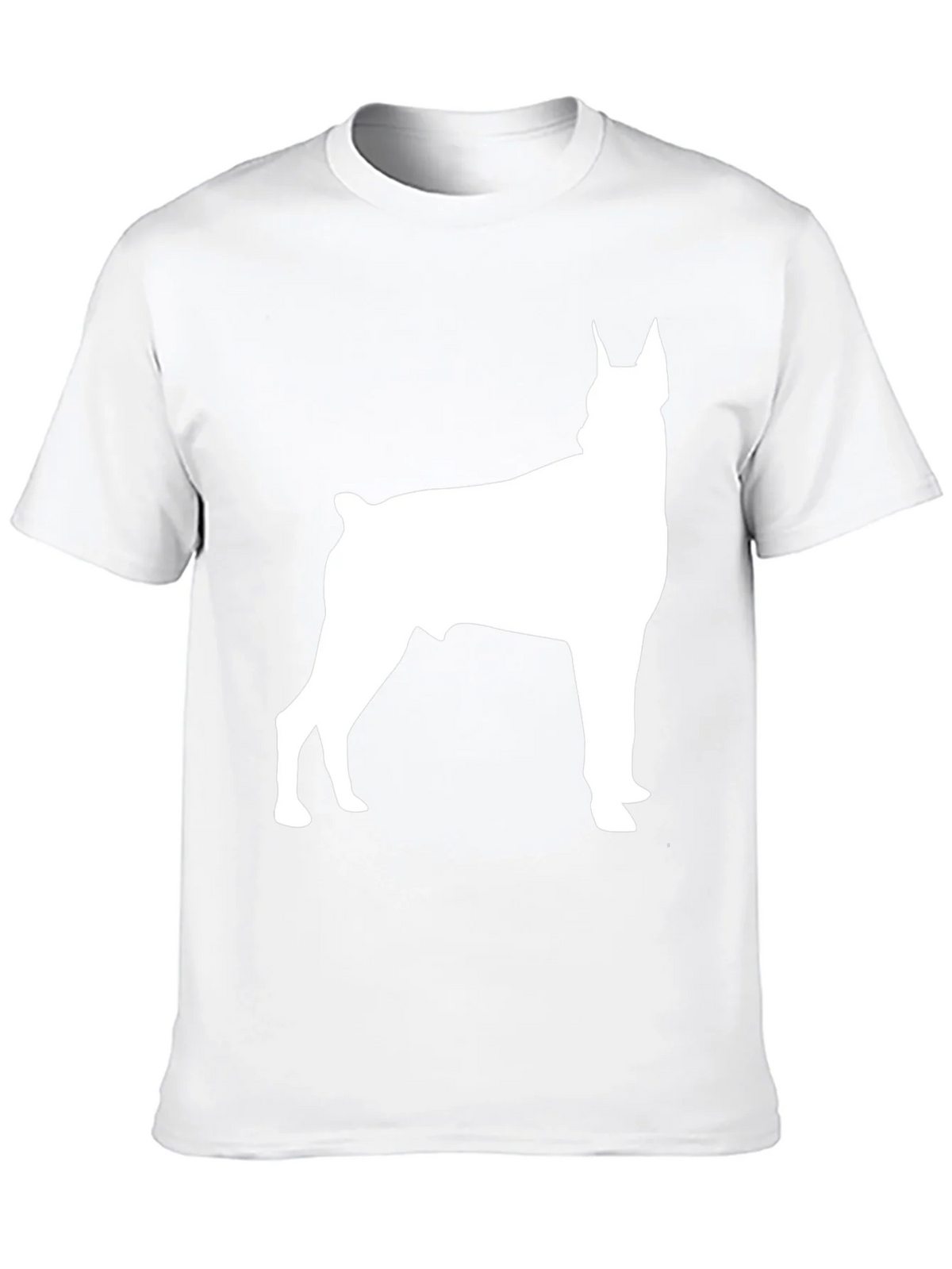 Doberman Silhouette Graphic Tee - Black Cotton Blend product image 12