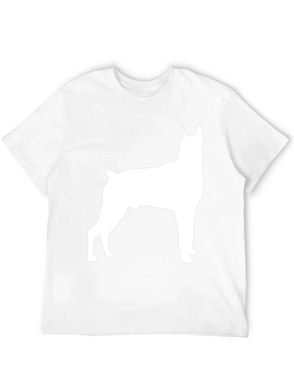 Doberman Silhouette Graphic Tee - Black Cotton Blend product image 3