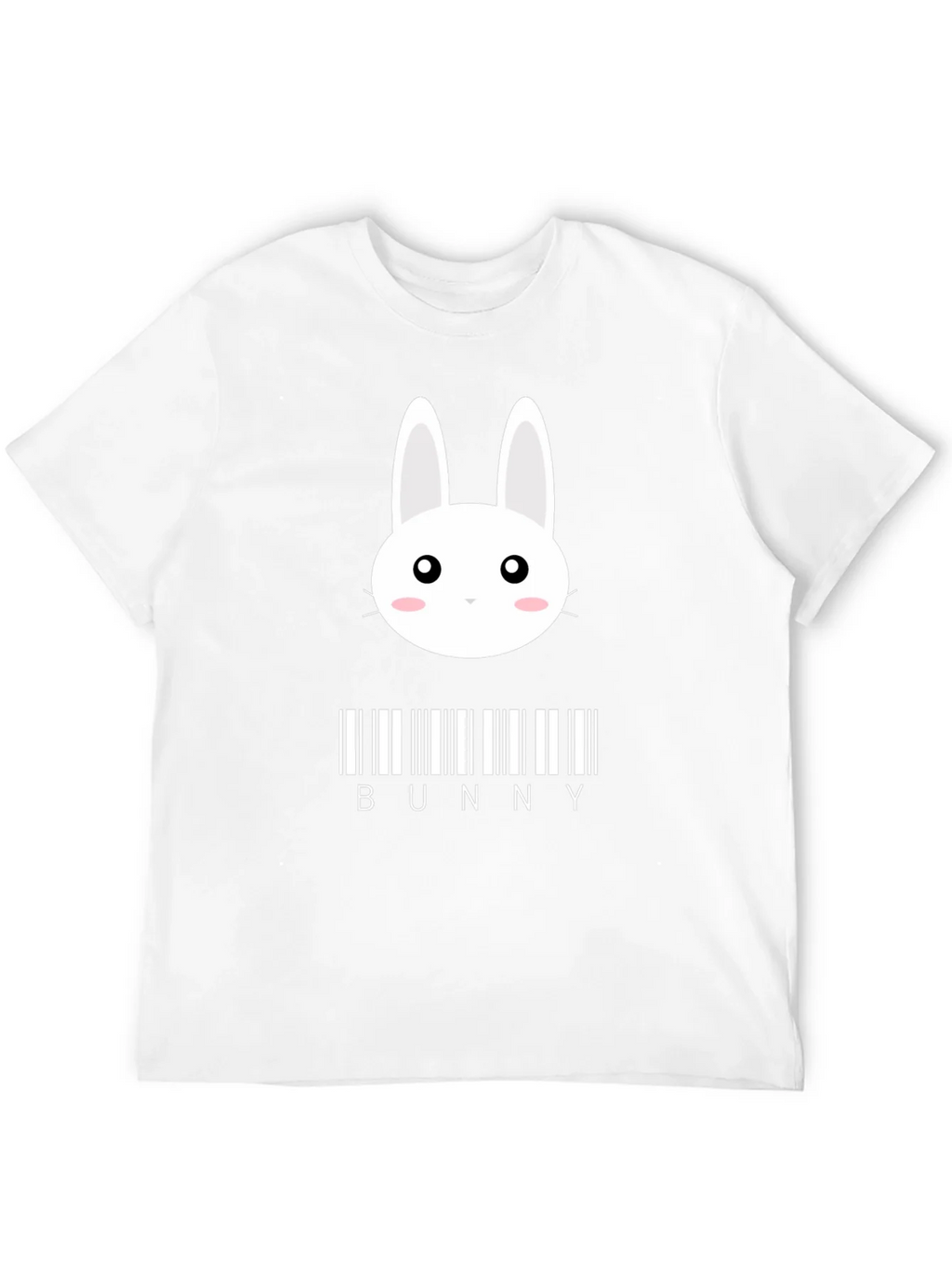 Bunny Barcode Graphic T-Shirt - Black Stylish Unique Design product image 2