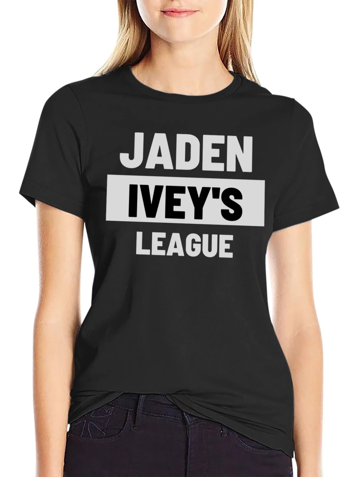 Jaden Iveys League T-Shirt - Black product image 5