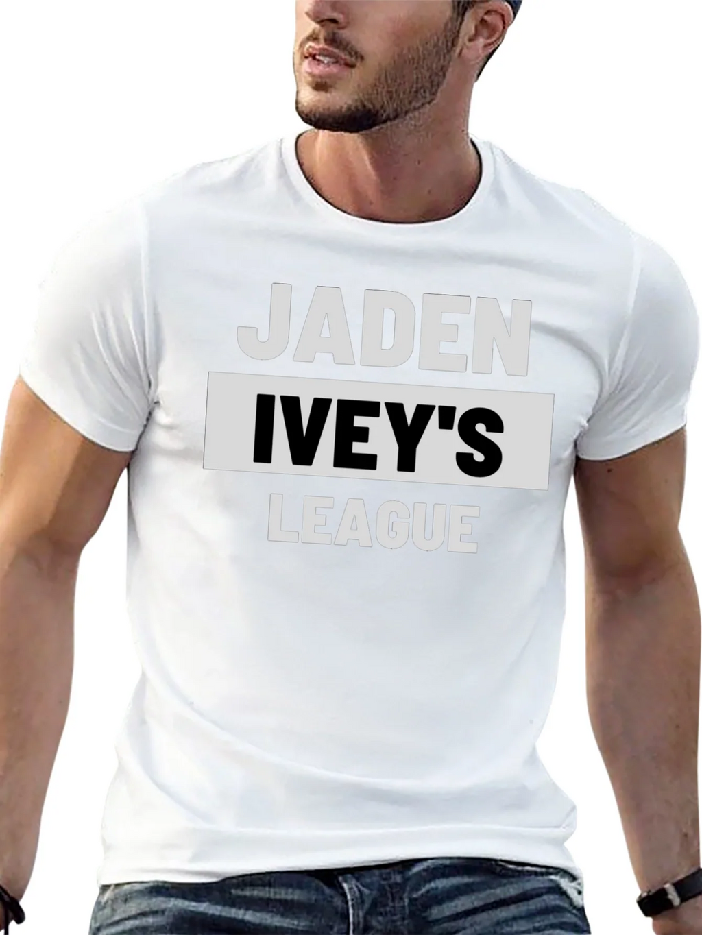 Jaden Iveys League T-Shirt - Black product image 4