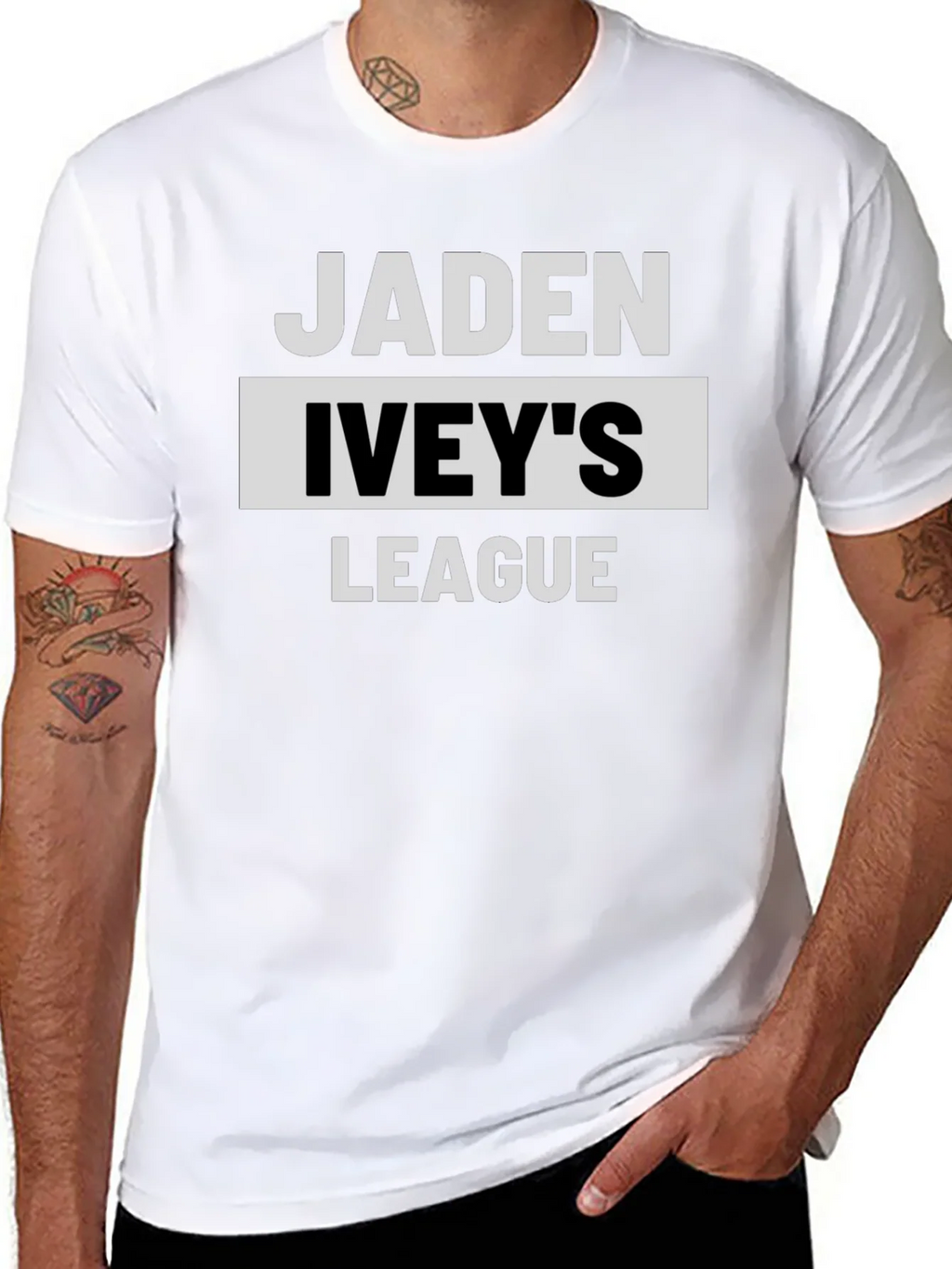 Jaden Iveys League T-Shirt - Black product image 10