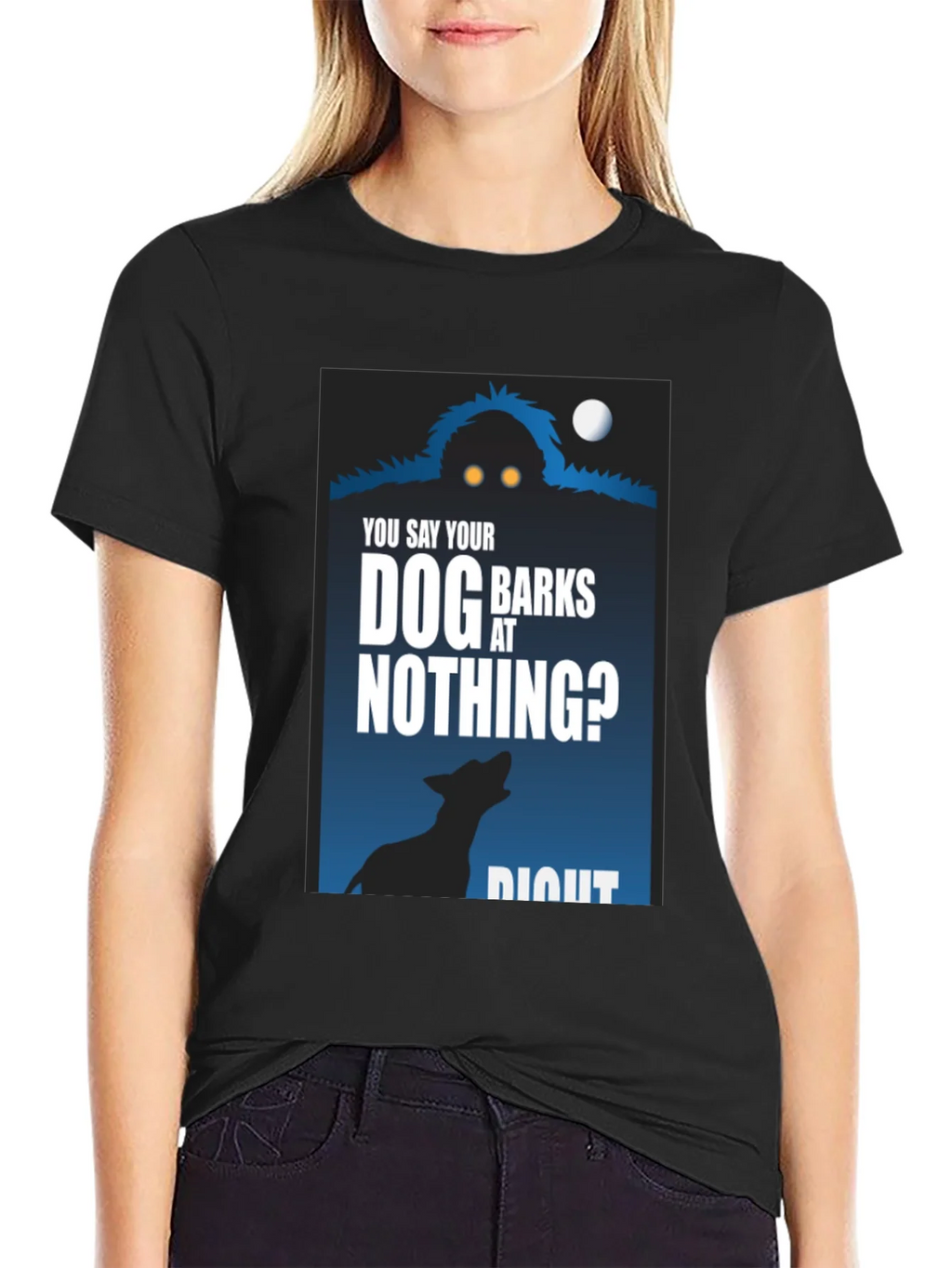 Dog Barks at Nothing T-Shirt - Funny Unique Design product image 2
