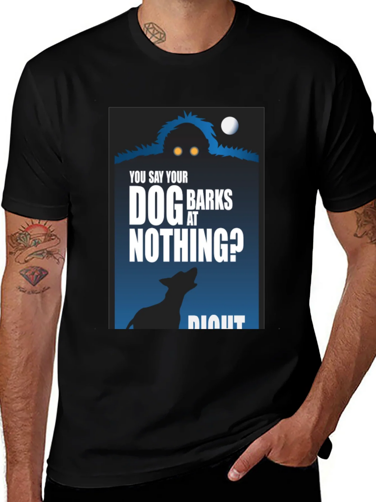 Dog Barks at Nothing T-Shirt - Funny Unique Design product image 1