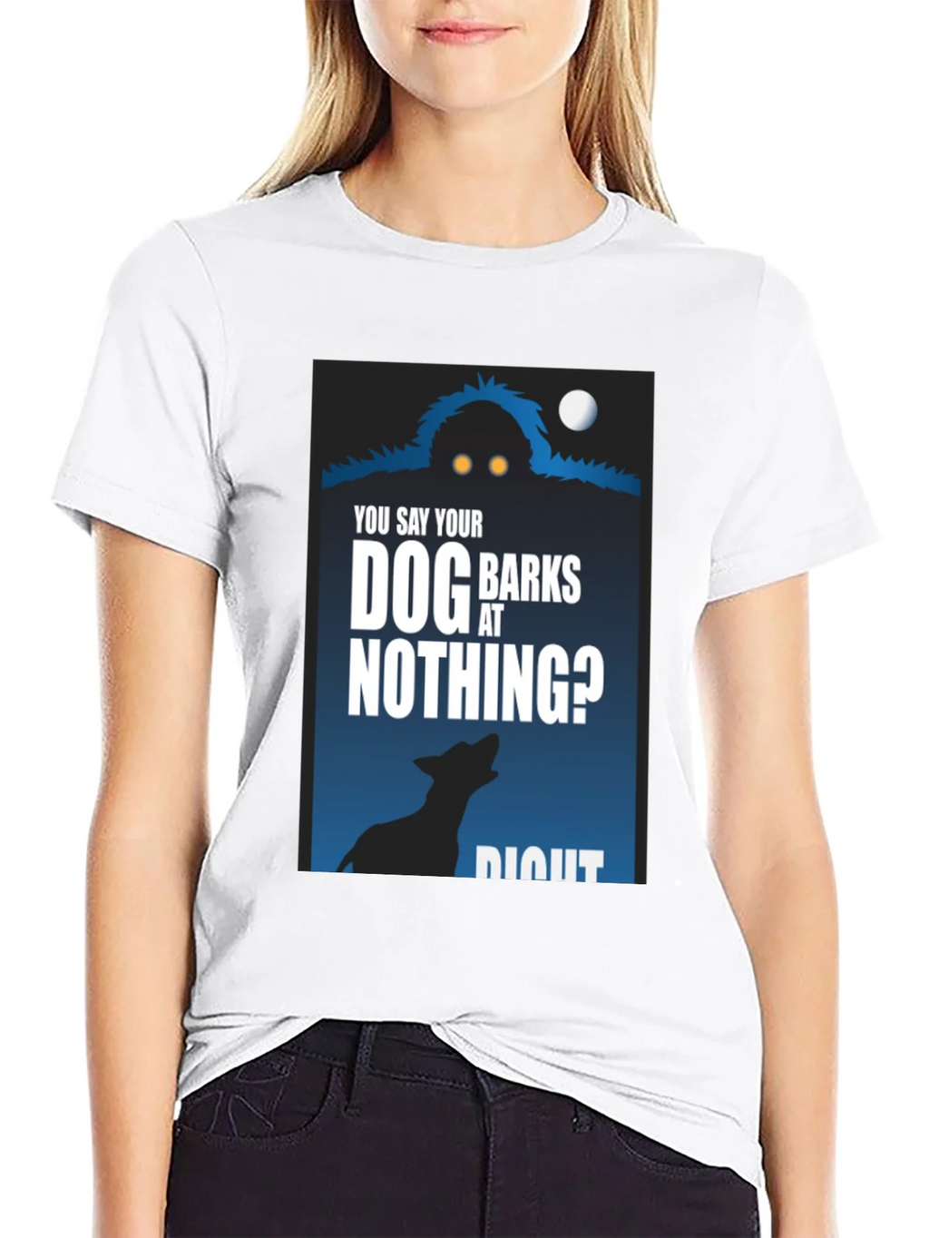 Dog Barks at Nothing T-Shirt - Funny Unique Design product image 5
