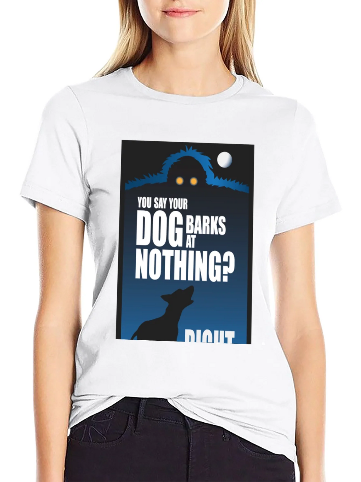 Dog Barks at Nothing T-Shirt - Funny Unique Design product image 5
