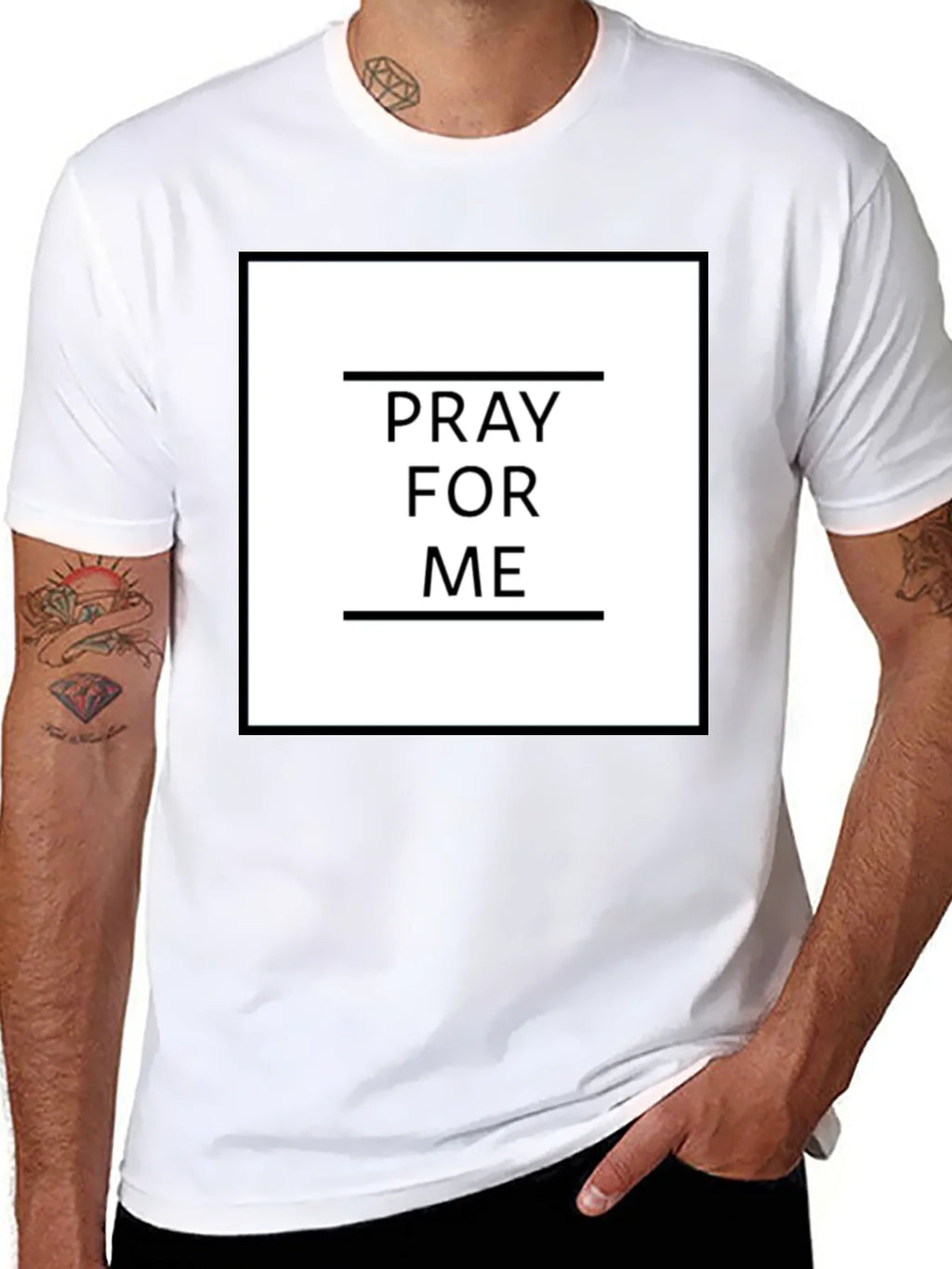 Pray For Me Graphic Tee - Trendy Black T-Shirt product image 8