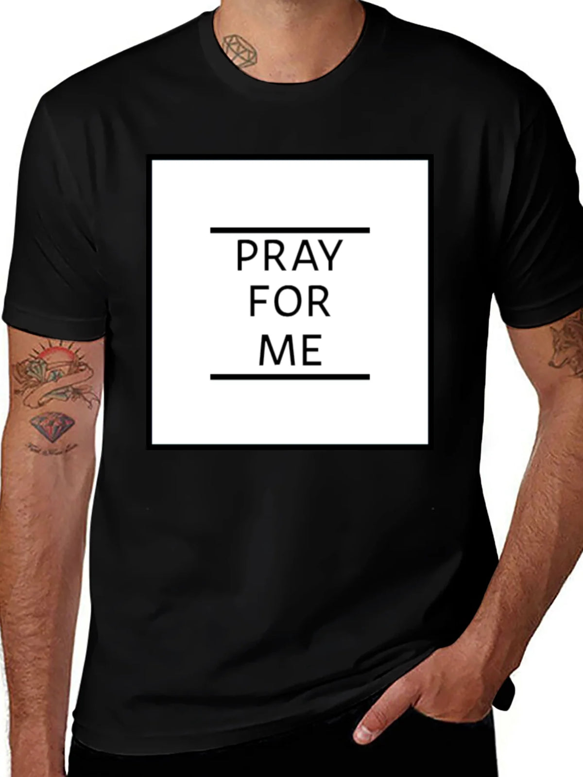 Pray For Me Graphic Tee - Trendy Black T-Shirt product image 1