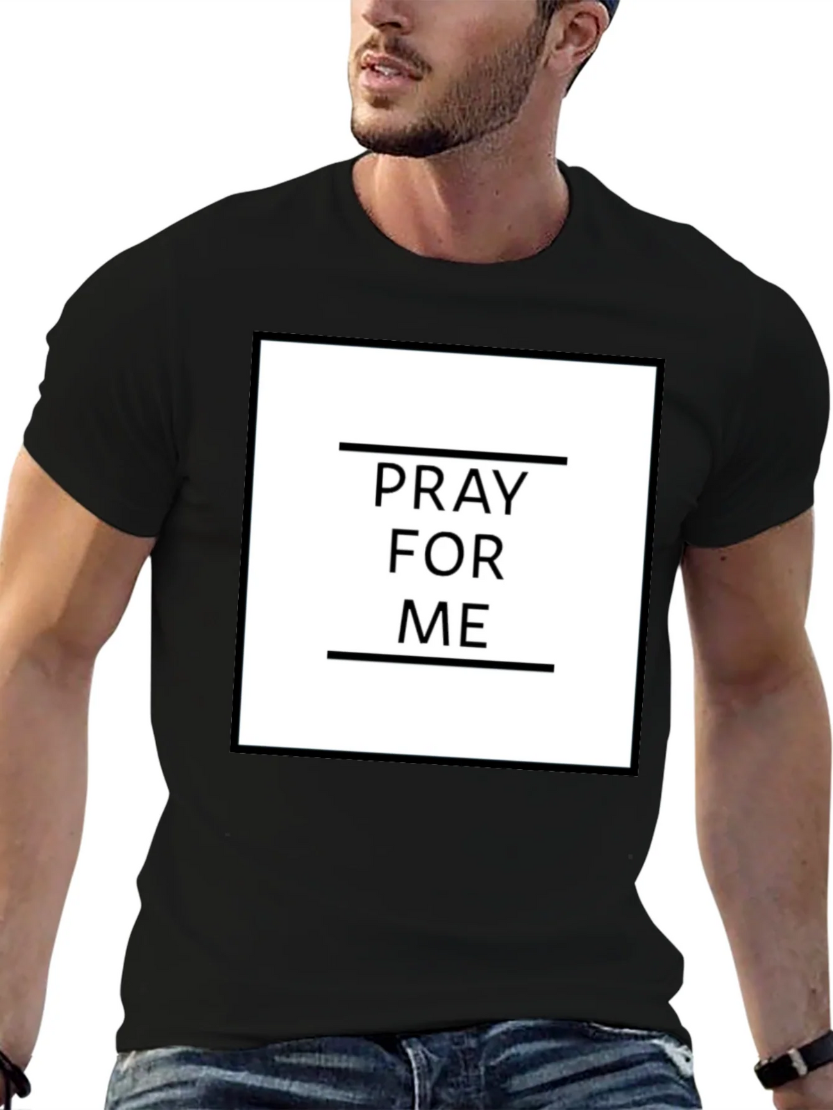 Pray For Me Graphic Tee - Trendy Black T-Shirt product image 7