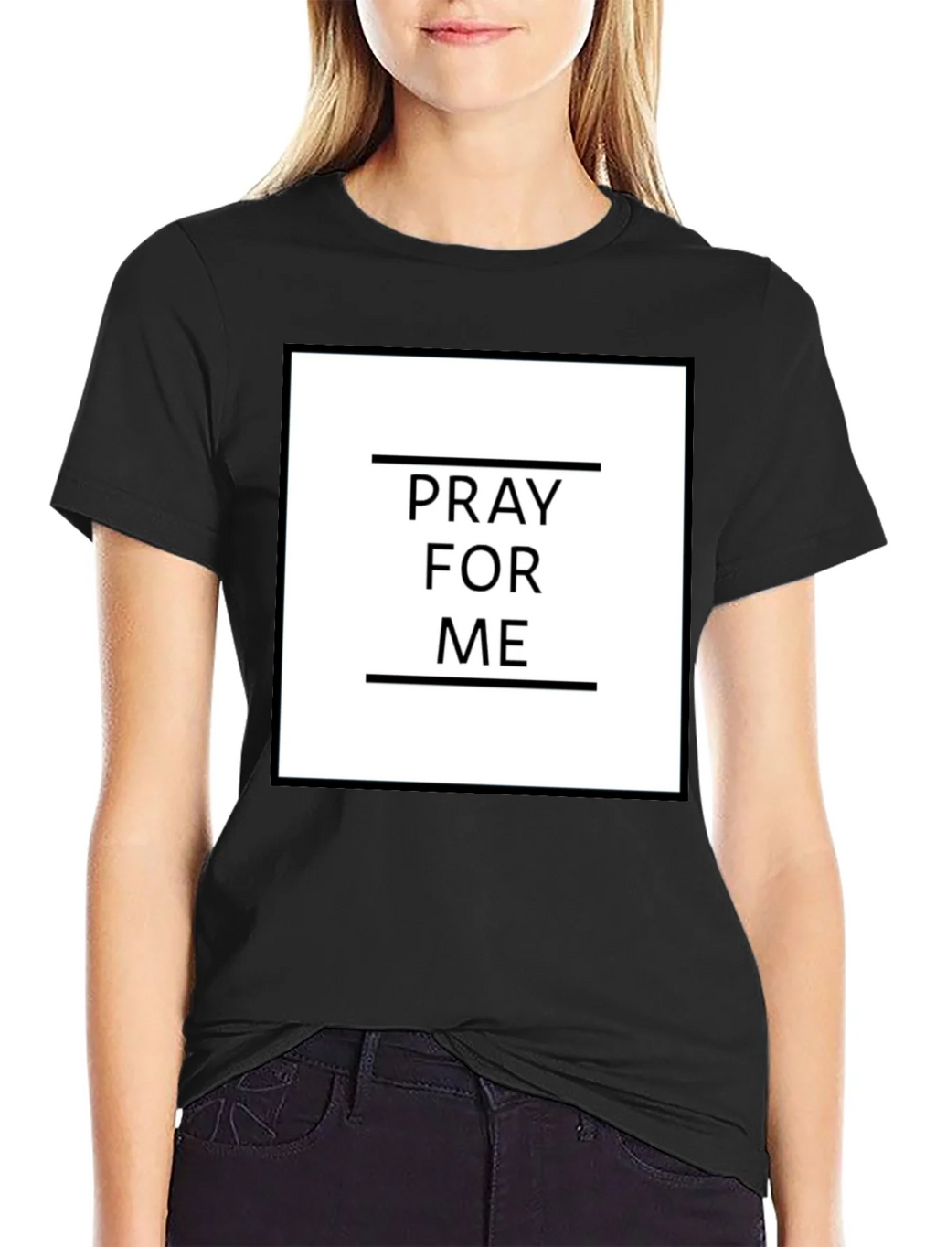 Pray For Me Graphic Tee - Trendy Black T-Shirt product image 4