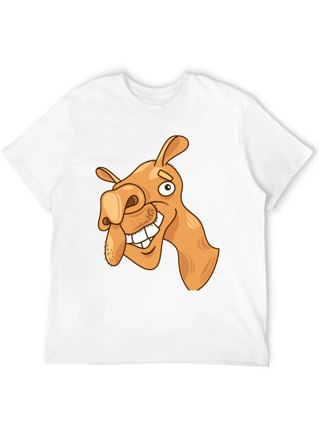 Funny Camel Cartoon Graphic Black T-Shirt product image 3
