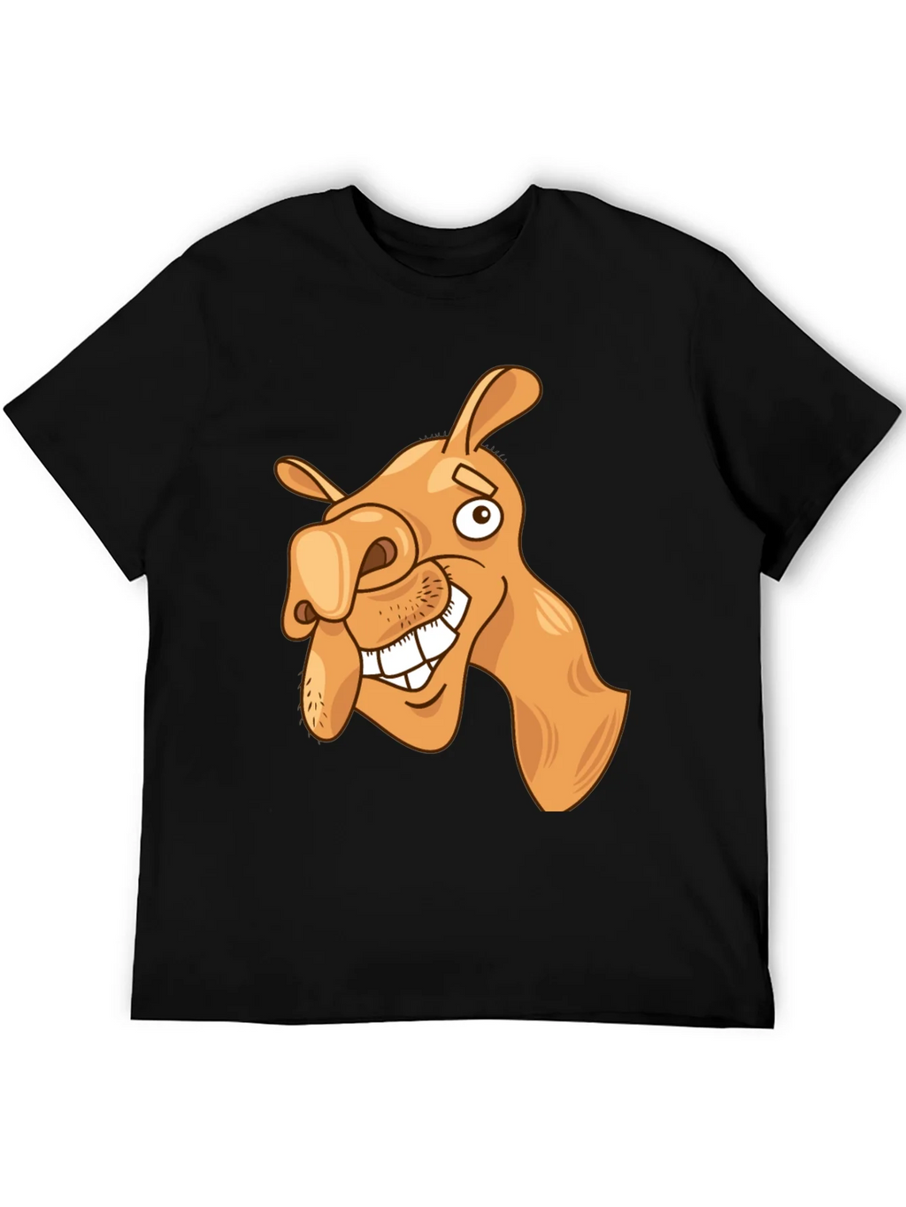 Funny Camel Cartoon Graphic Black T-Shirt product image 8