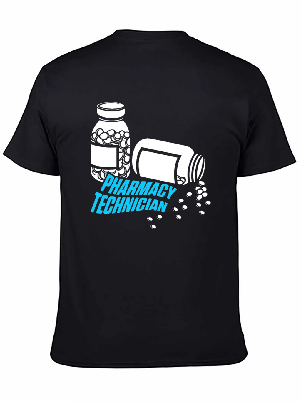 Pharmacy Technician T-Shirt - Pill Bottle Graphic product image 7