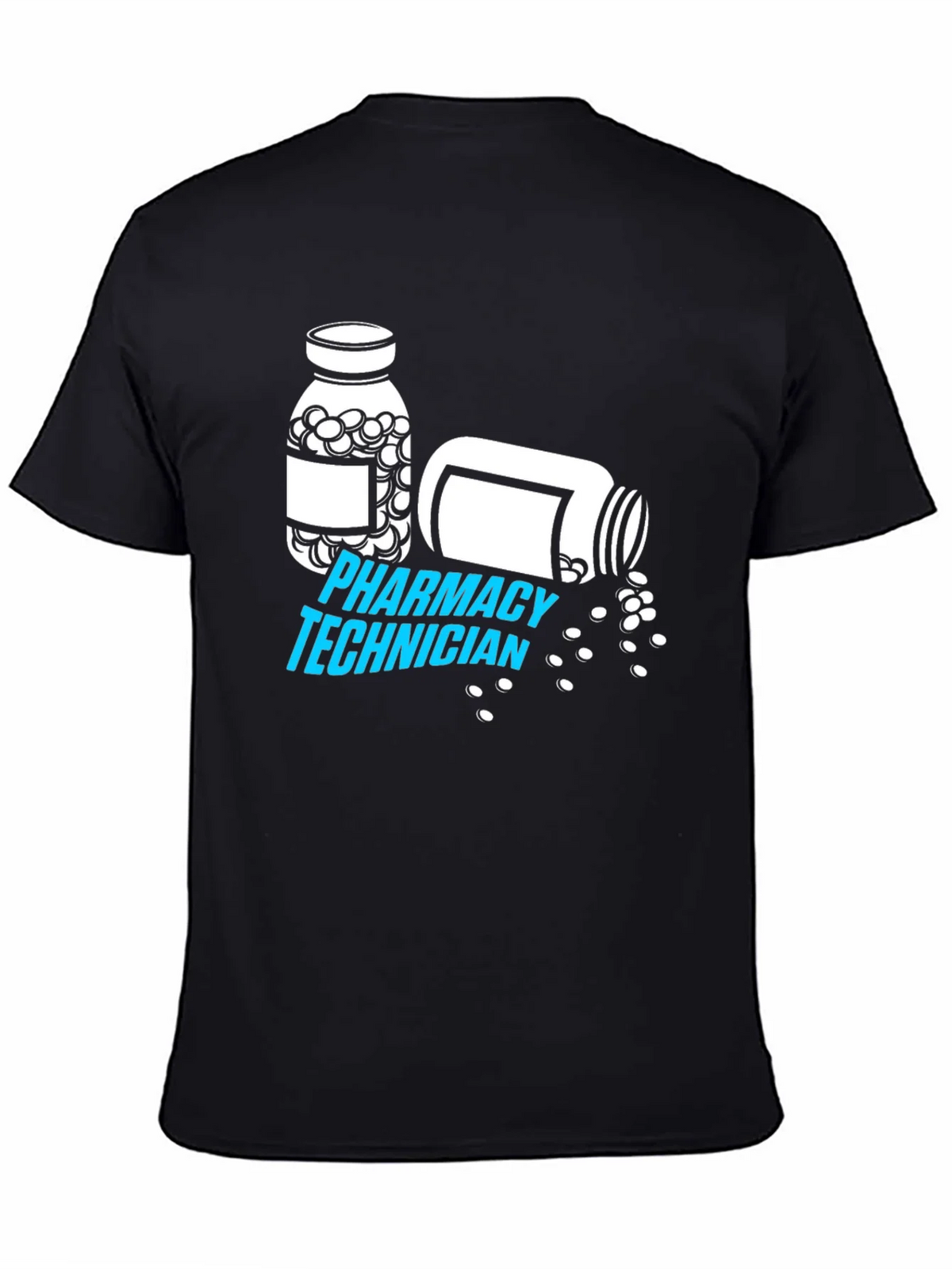 Pharmacy Technician T-Shirt - Pill Bottle Graphic product image 7