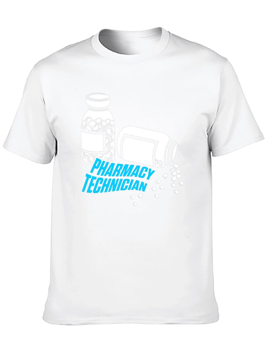 Pharmacy Technician T-Shirt - Pill Bottle Graphic product image 12