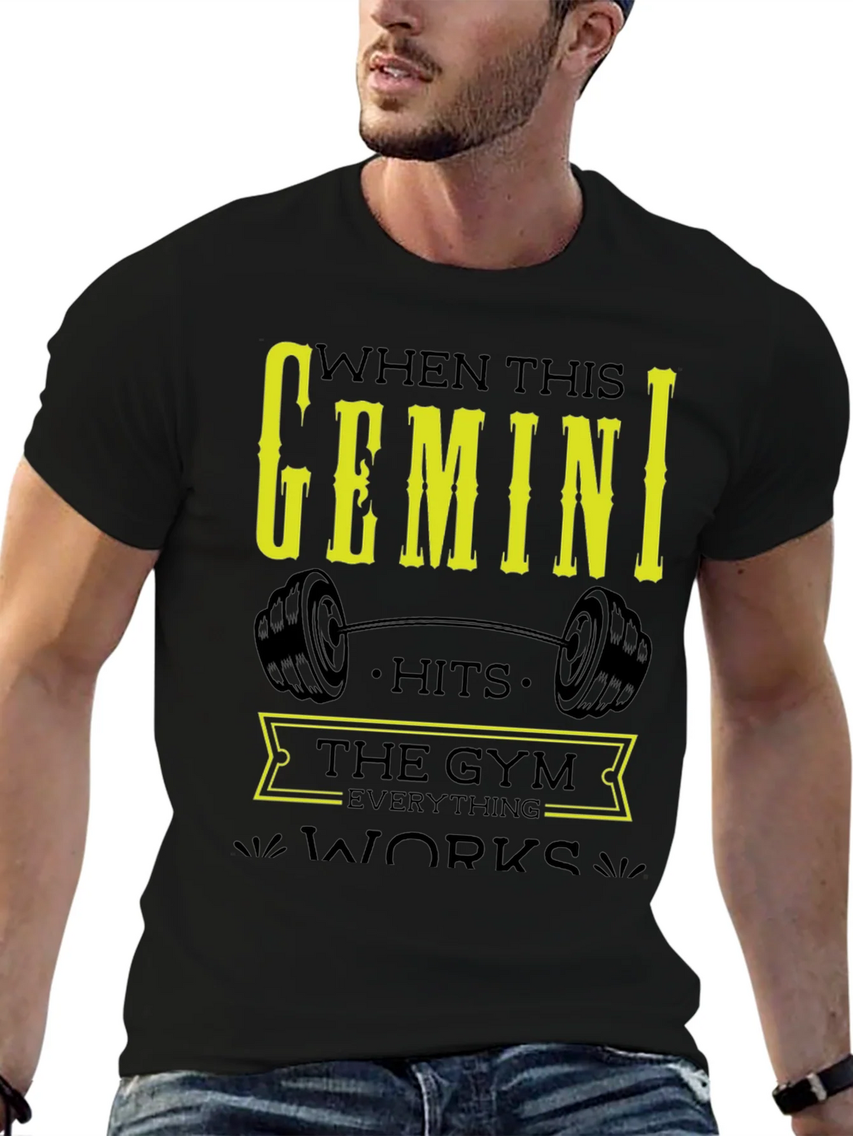 Gemini Gym T-Shirt - Zodiac Fitness Apparel product image 9