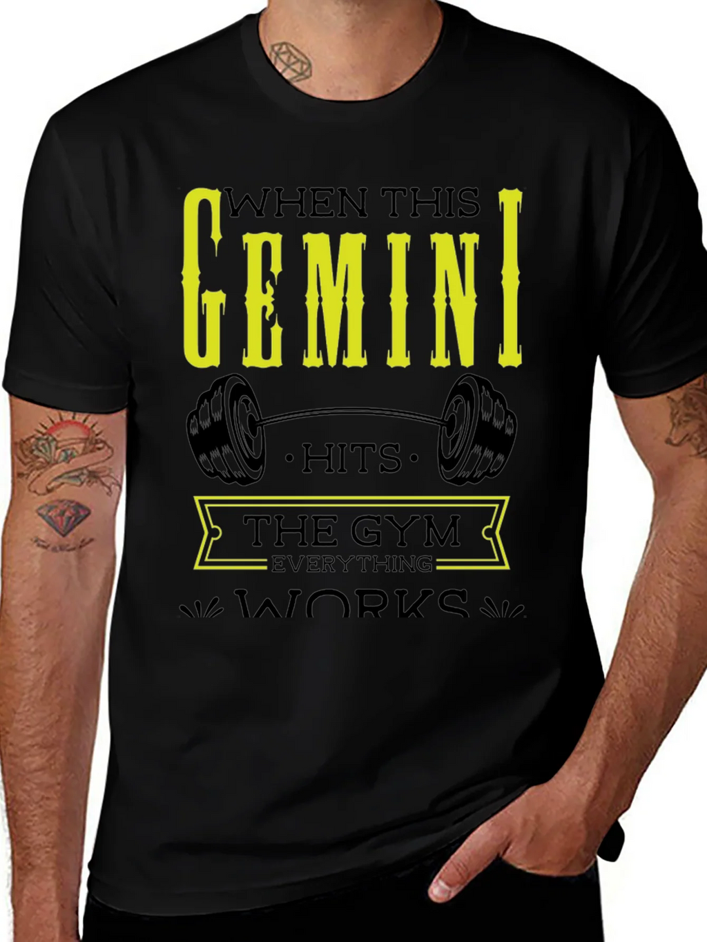 Gemini Gym T-Shirt - Zodiac Fitness Apparel product image 1