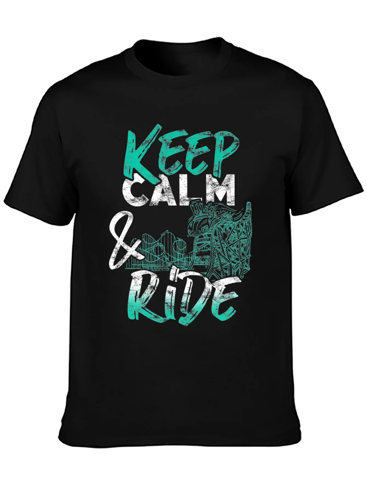 Keep Calm & Ride T-Shirt - Graphic Tee product image 6