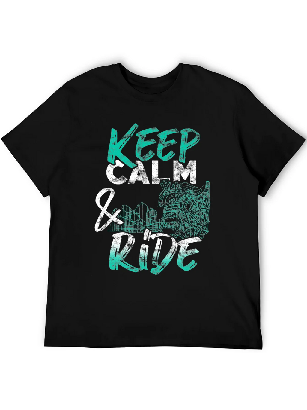 Keep Calm & Ride T-Shirt - Graphic Tee product image 8