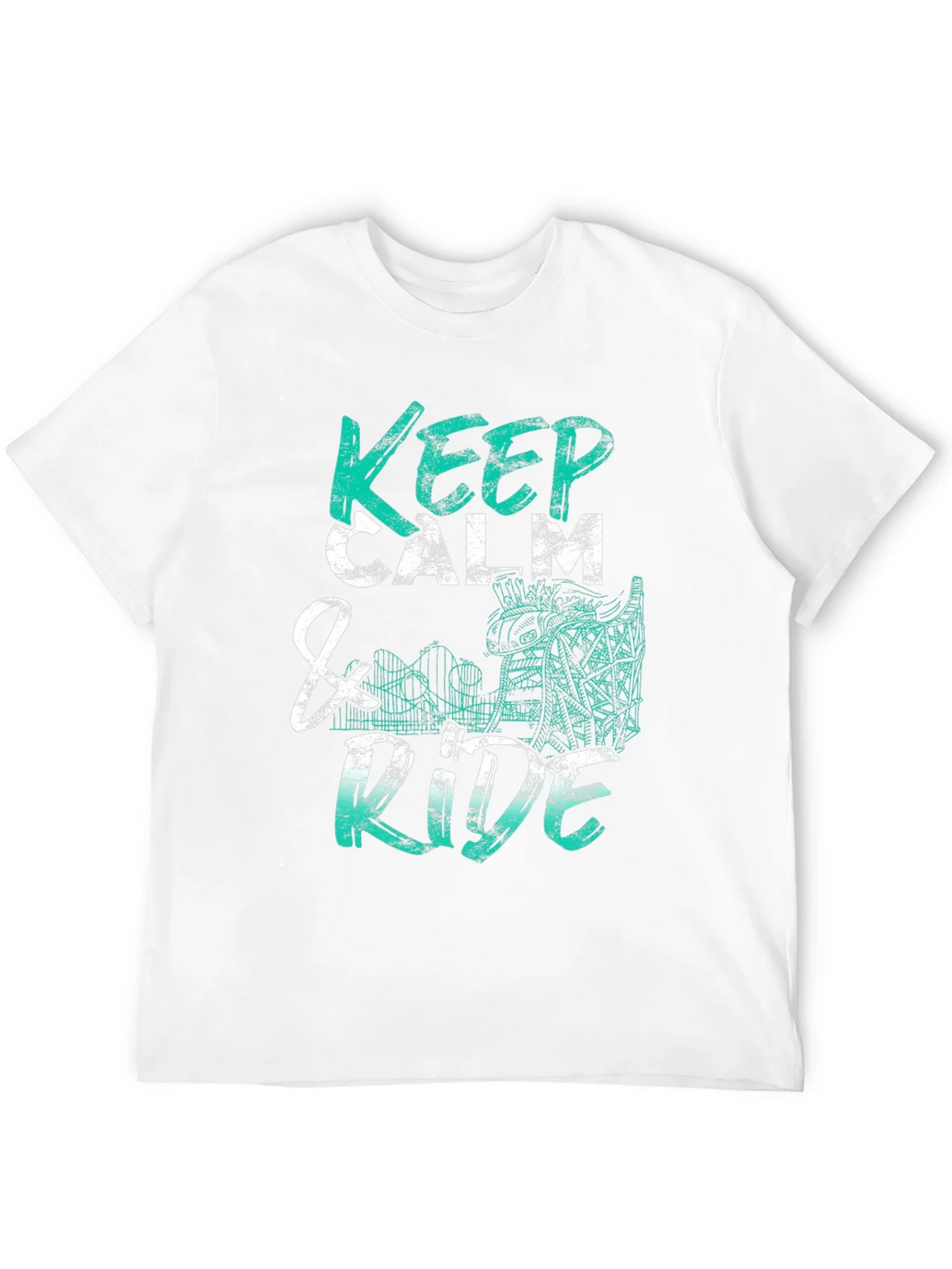 Keep Calm & Ride T-Shirt - Graphic Tee product image 3