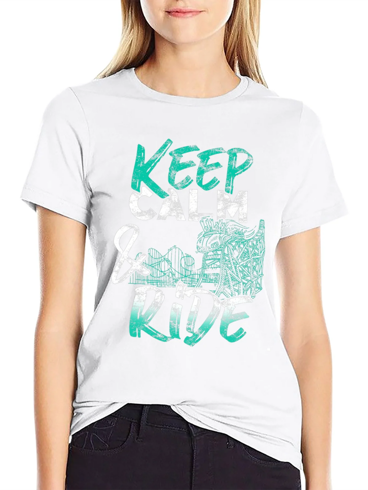 Keep Calm & Ride T-Shirt - Graphic Tee product image 11