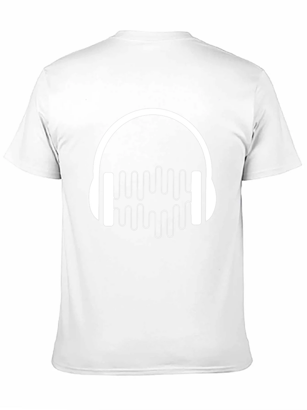 Headphone Music Graphic Black T-Shirt product image 2
