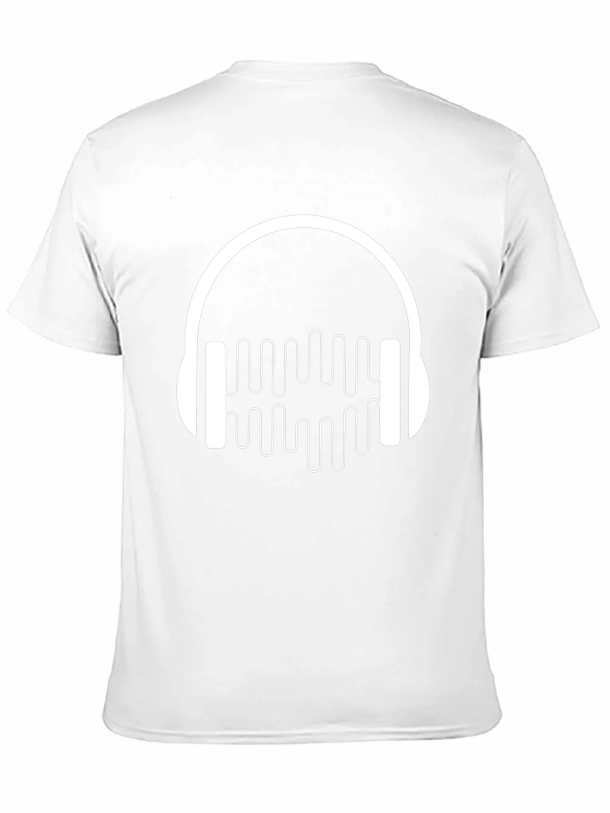 Headphone Music Graphic Black T-Shirt product image 2