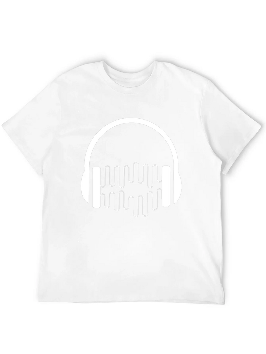 Headphone Music Graphic Black T-Shirt product image 3