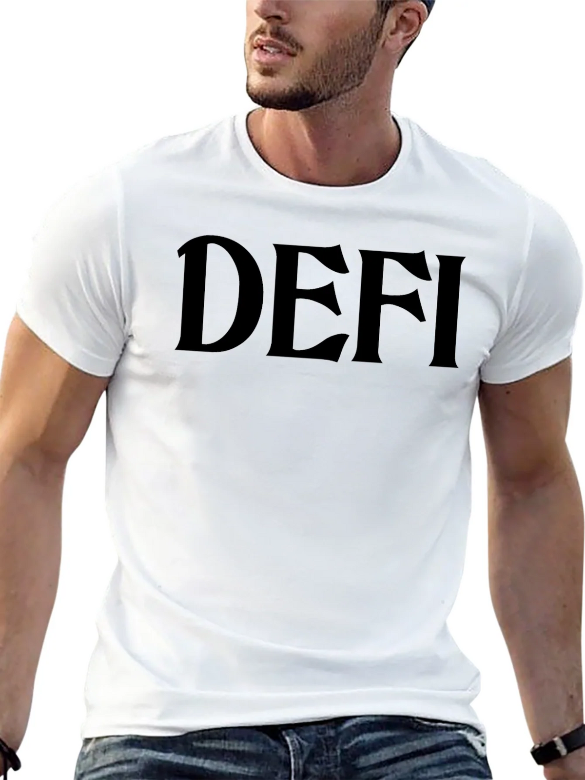DEFI Graphic Tee - Black Casual T-Shirt product image 4