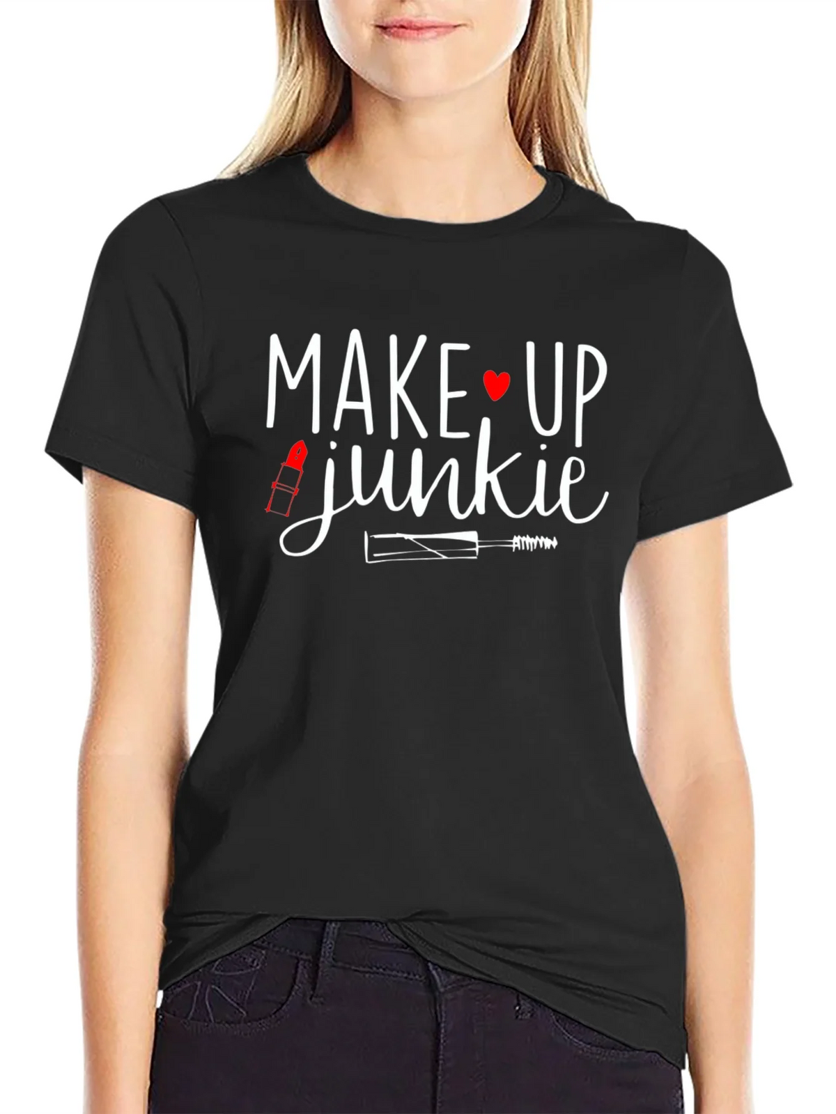 Makeup Junkie Graphic Tee - Black product image 5