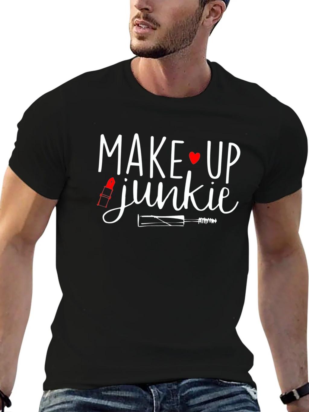 Makeup Junkie Graphic Tee - Black product image 9