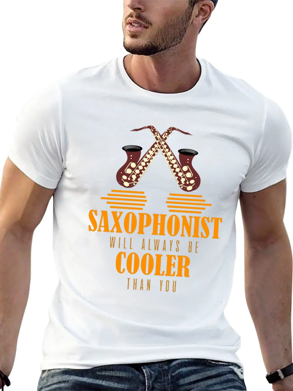 Saxophonist Cooler Graphic Tee - Music Lover T-Shirt product image 4