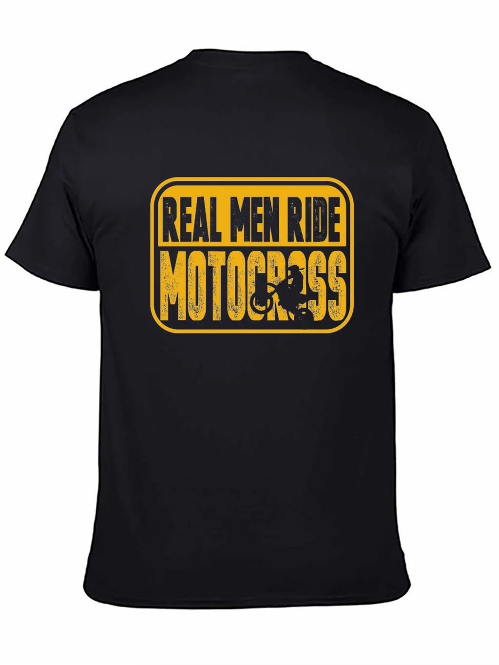 Real Men Ride Motocross Black T-Shirt product image 7